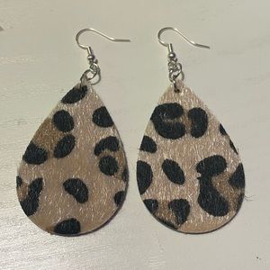 cheetah earrings